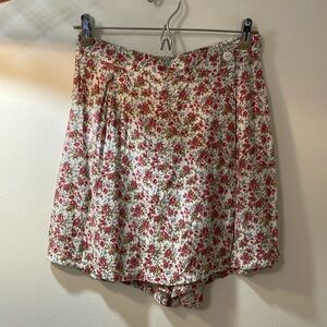 Vintage 90’s pink ditzy floral skort